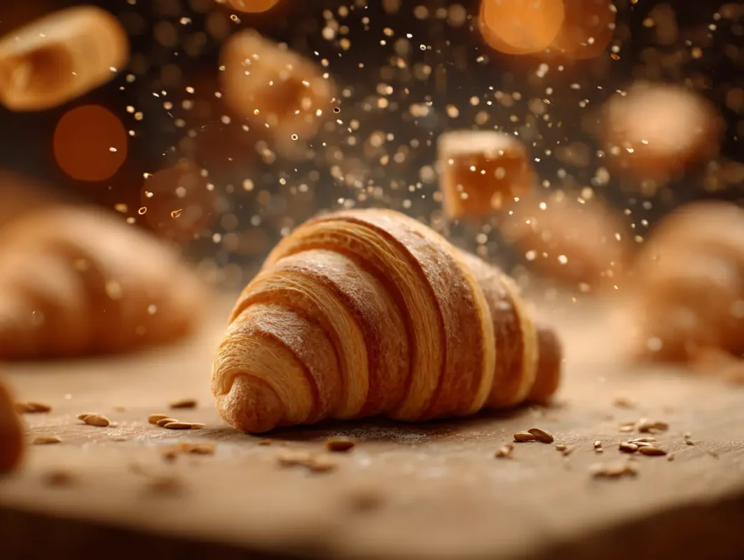 Croissant hecho con ia